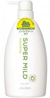 Shiseido "Super Mild" Шампунь для волос "Нежный уход", с экстрактом ромашки и розмарина, с ароматом трав, 600 мл.