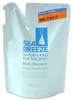 Shiseido "Sea Breeze" Гель для душа "Морской бриз" с охлаждающим и дезодорирующим эффектом, запасной блок, 400 мл.