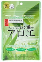 Japan Gals "Natural Aloe Mask" Курс натуральных масок для лица с экстрактом алоэ, 7 шт.
