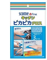 Nippon Paper Crecia Co., Ltd. "Scottie Fine" Салфетки из полипропилена для кухни, 335х220 мм, 3 шт.