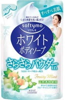 Kose Cosmeport "Softymo" Жидкое мыло для тела, с тальком и фруктово-мятным ароматом, запасной блок, 420 мл.
