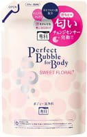 Shiseido "Perfect Bubble for Body" Увлажняющее пенное мыло для тела с длительным дезодорирующим эффектом, со сладким цветочным ароматом, запасной блок, 350 мл.