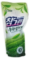 CJ Lion "Chamgreen" Средство для мытья посуды, с ароматом зелёного чая, мягкая упаковка, 800 мл.