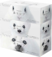 Nepia "Весёлые носики" Салфетки бумажные, спайка - 3 коробки по 200 салфеток.