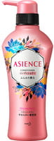 KAO "Asience" Кондиционер для увеличения упругости волос, с экстрактом женьшеня и протеинами шёлка, цветочно-фруктовый аромат, 450 мл.
