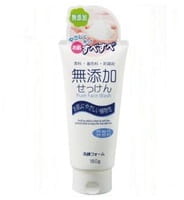 Nihon "Additive-free cleansinг foam" Натуральная бездобавочная очищающая пенка для лица, 180 г.