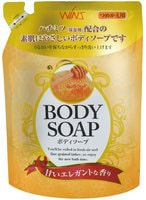 Nihon "Wins Body Soap honey" Увлажняющее крем-мыло для тела с мёдом, 400 мл.