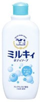 COW "Milky Body Soap" Молочное увлажняющее жидкое мыло для тела с ароматом цветочного мыла, 300 мл.