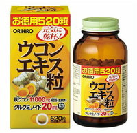 Orihiro Экстракт куркумы, 520 таблеток.