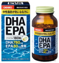 Orihiro Рыбий жир, ДГК И ЭПК c витамином Е, 180 капсул.