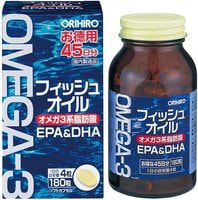 Orihiro Омега-3, 180 мягких капсул на 45 дней