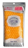 Ohe Corporation "Pokoawa Body Towel" Мочалка для тела средней жёсткости, жёлтая.