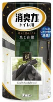 ST "Shoushuuriki" Жидкий дезодорант – ароматизатор для туалета, на основе древесного угля, c ароматом сандалового дерева, 400 мл.